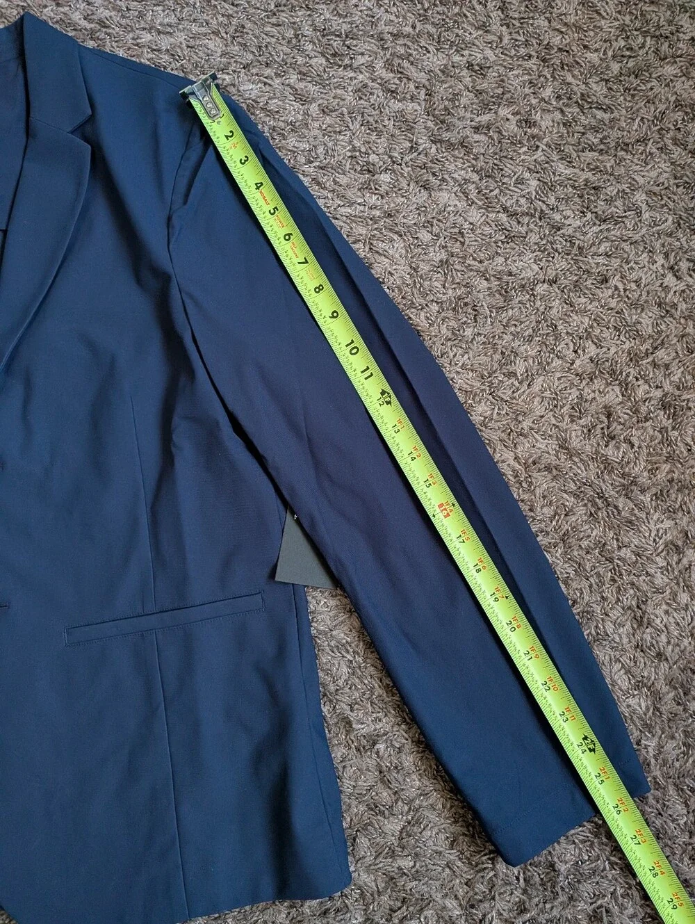 NWT Fabletics Navy The Don Blazer 2-Button Jacket Men's M